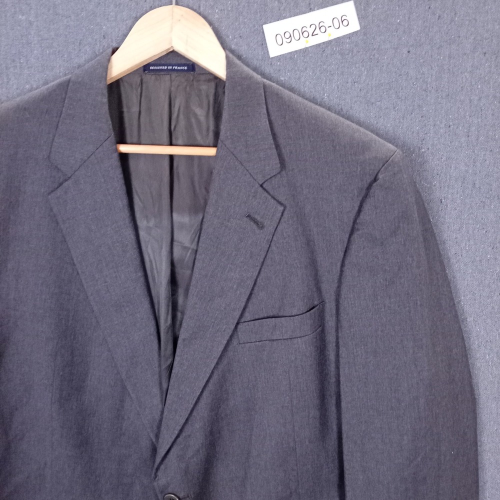 Daniel Cremieux Loro Piana Mens 46R Blazer Jacket Gray Wool 2 Button Sport Coat